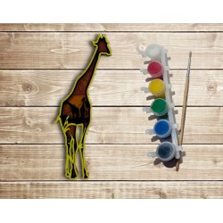Многослойная раскраска "Жираф"- серия Африка